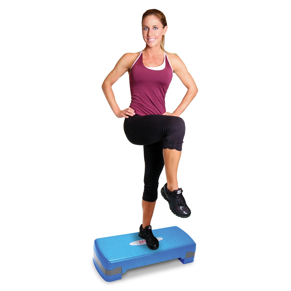 Professional Aerobic Stepper in Blue and White