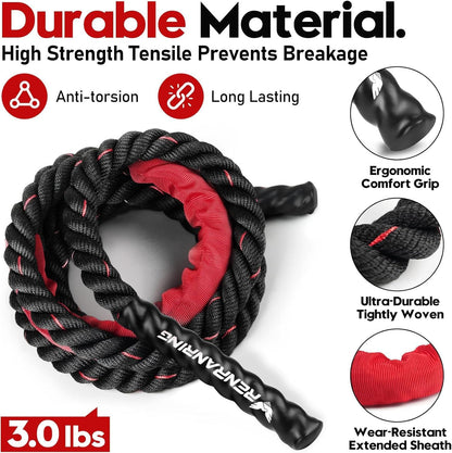 Weighted Jump Rope for Fitness Training - Suitable for Men and Women