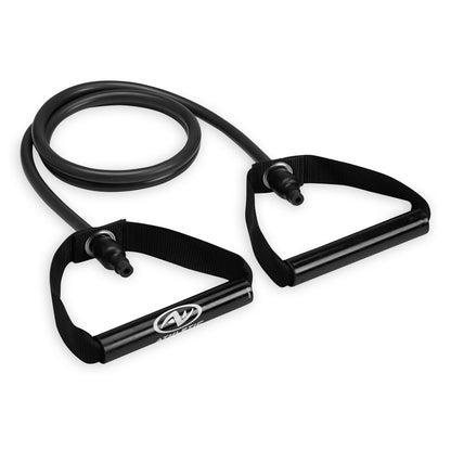 Comprehensive Home Gym Set: Resistance Tubes, Ab Wheel, Jump Rope, and Push-Up Bars