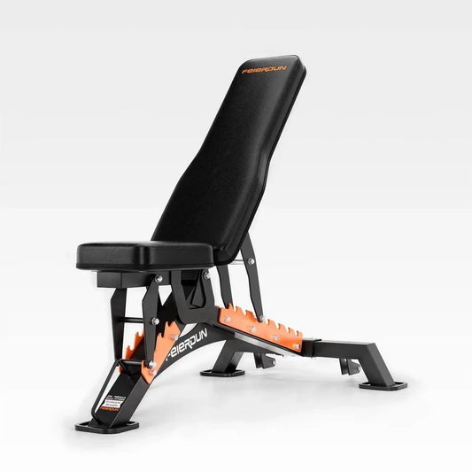 UPGO Heavy-Duty Adjustable Weight Bench with 9 Positions and Extended Rear Support for Home Gym Full Body Strength Training, Supports up to 1300 lbs