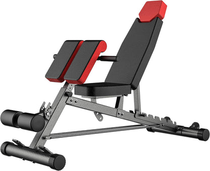 Finer Form Multi-Functional Adjustable FID Weight Bench and Roman Chair Combo