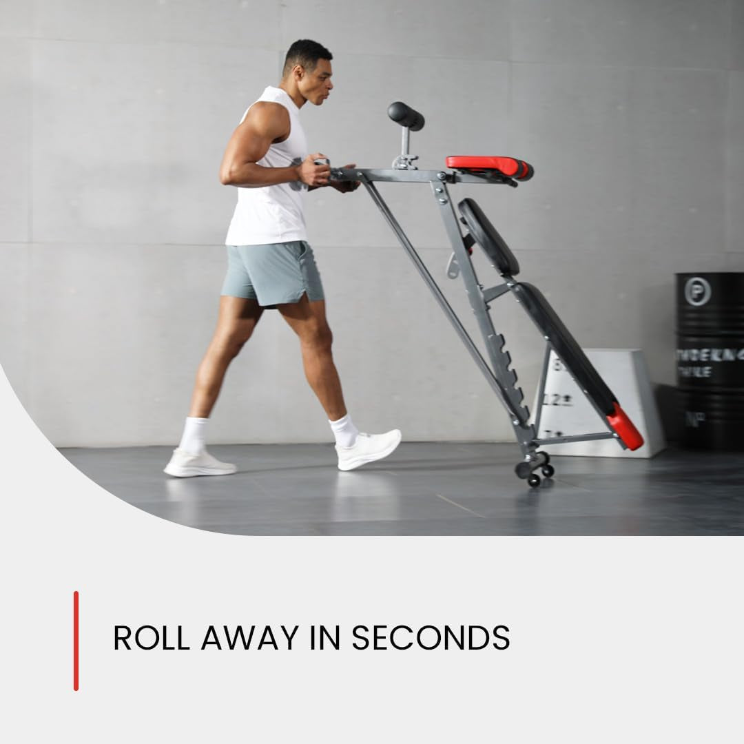 Finer Form Multi-Functional Adjustable FID Weight Bench and Roman Chair Combo