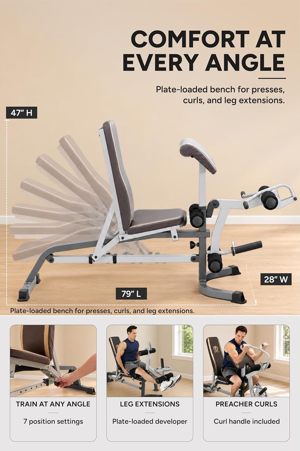 Marcy Smith Cage Workout Machine - Complete Full Body Strength Training Home Gym System with Leg Developer, Press Bar, PEC Deck, and Squat Rack