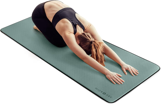Premium Yoga Mat for Home and Gym Use, Extra Thick for High-Impact Training, Multi-Layer Skid-Resistant Surface, Odor Neutralizing with Convenient Carrying Strap